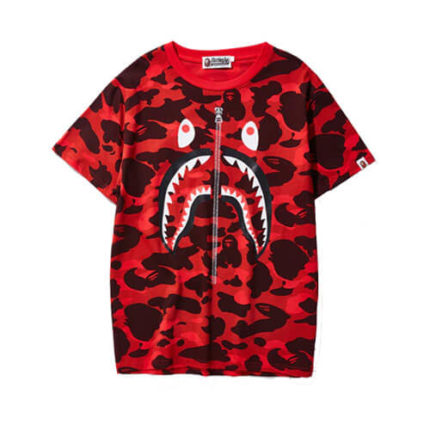 Bape Camo Shark T Shirt