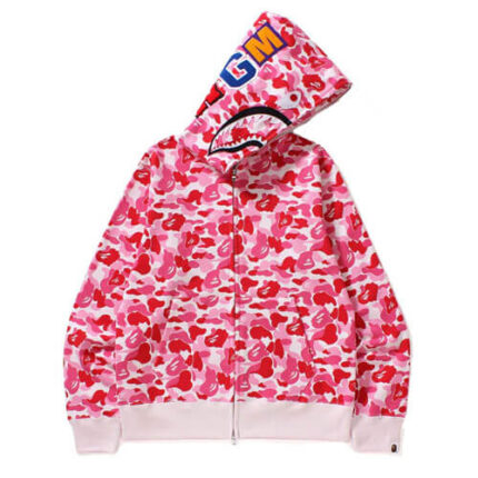 Bape abc shark hoodie Pink